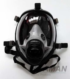 مكافحة الحرائق سيليكون كامل الوجه الغاز قناع لجهاز التنفس SCBA قناع الوجه