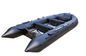 هيبالون الإنقاذ نفخ القوارب العسكرية البلاستيك المطاط الضلع قارب الألومنيوم الطابق