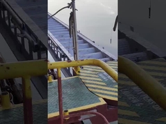 سلم رصيف ألومنيوم CCS مع قضبان يدوية ومقبس لرسو السفن والميناء